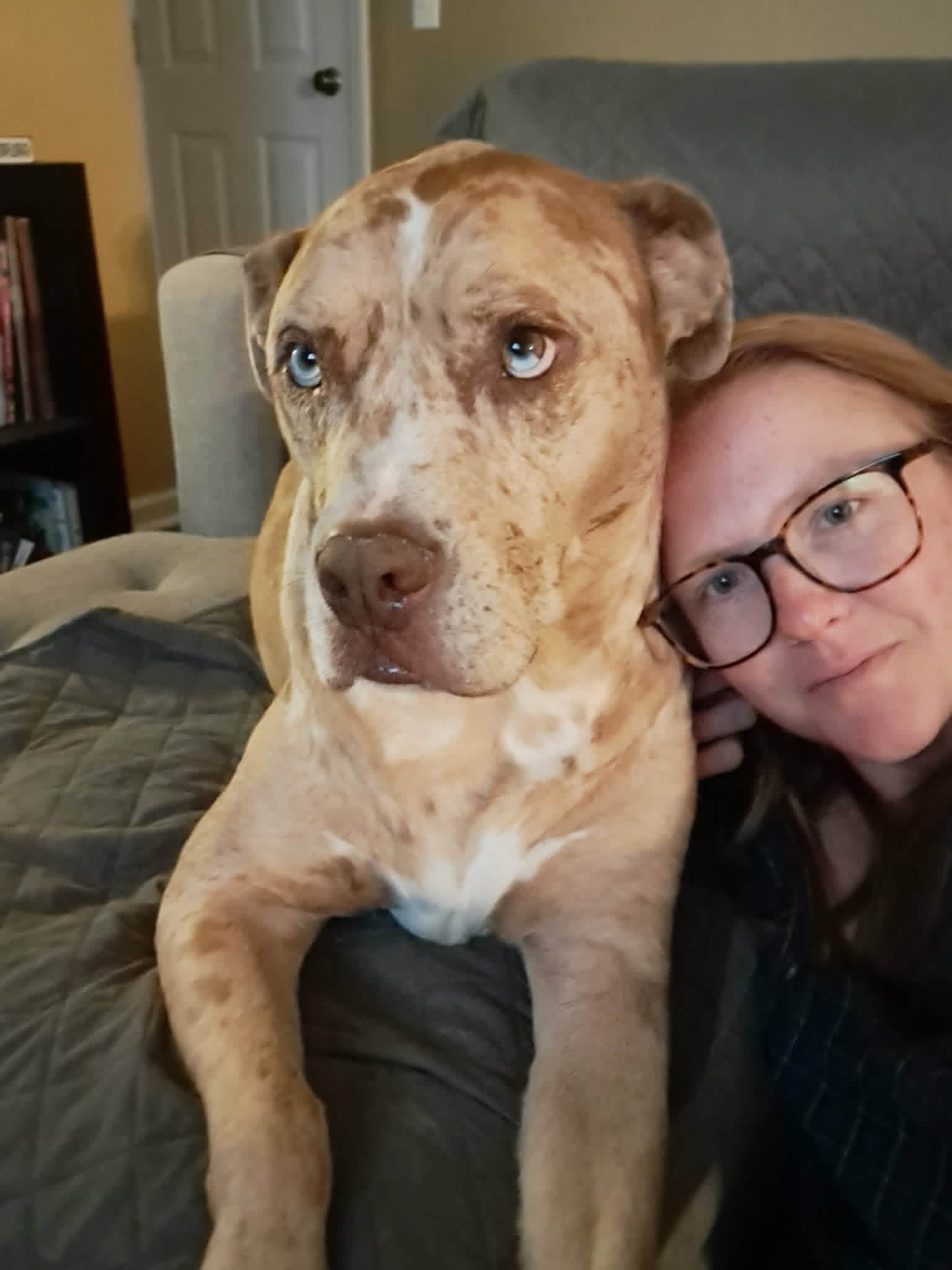 Gus with Kim - trusted dog sitter in Wilson NC